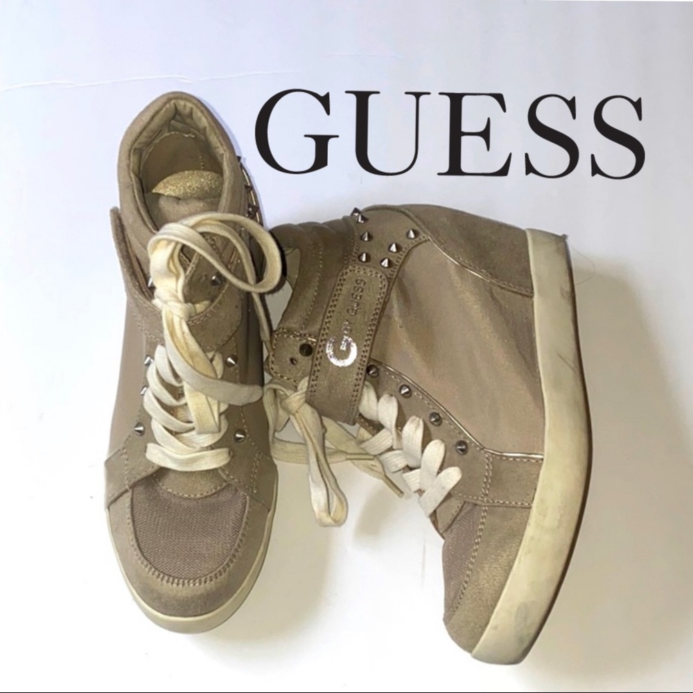 GUESS wedge sport shoes EUC - Picture 1 of 5